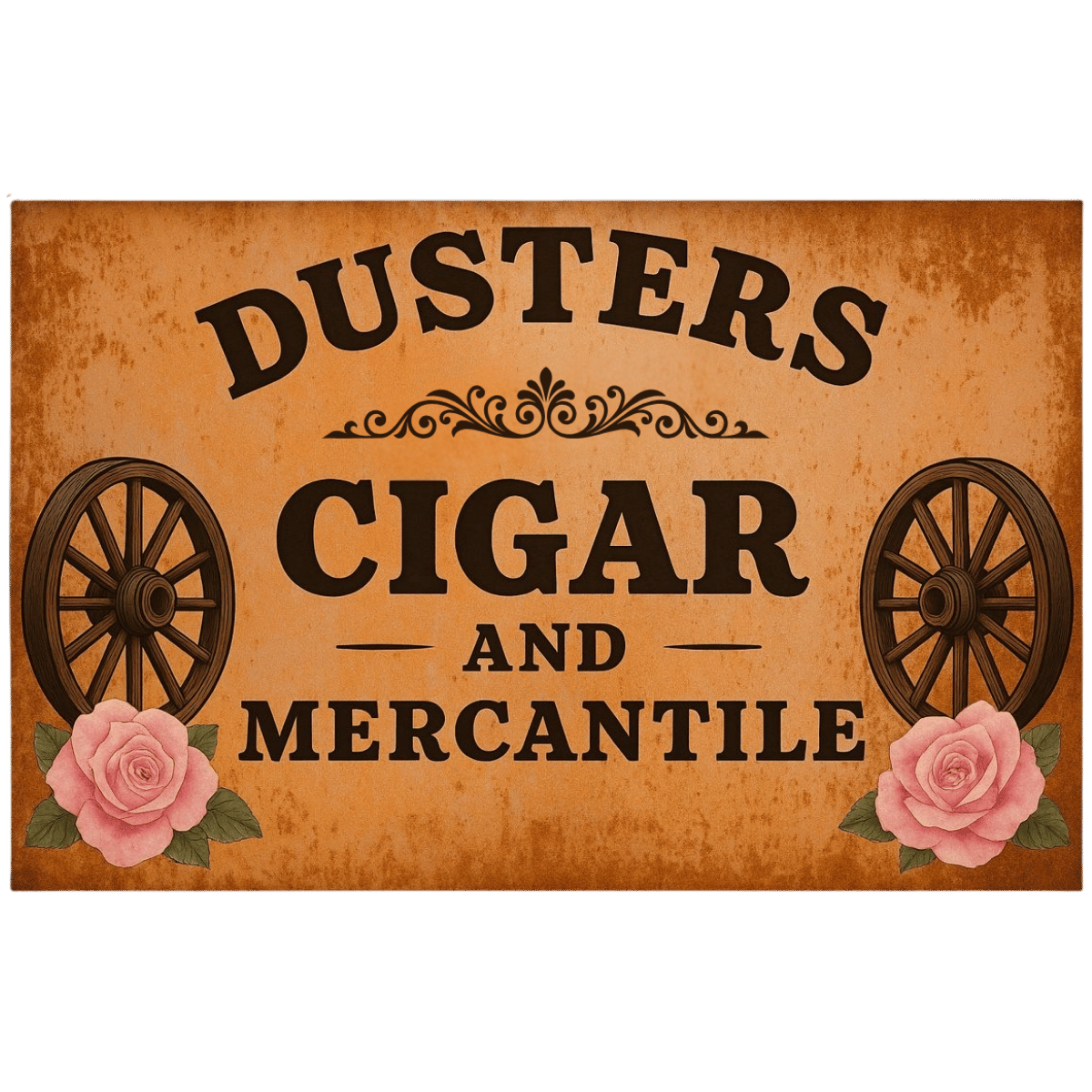 Dusters Cigar and Mercantile logo