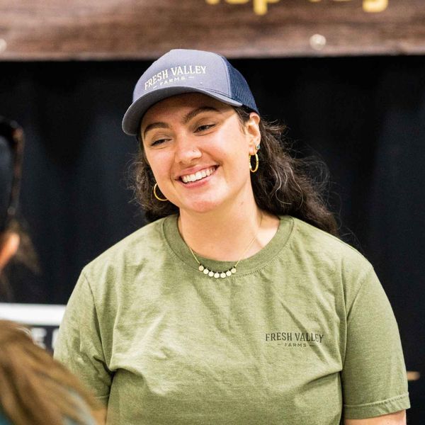 A farm vendor at The Big Cheese food festival